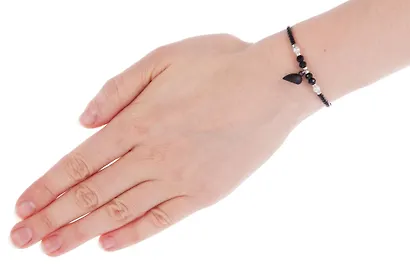 Набор парных браслетов с подвеской «Сердечко», бисер, металл, Lafilaf - фото 7