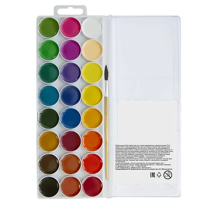 Краски акварельные 24цв "ZOO" пл/уп., с/к., Луч - фото 7
