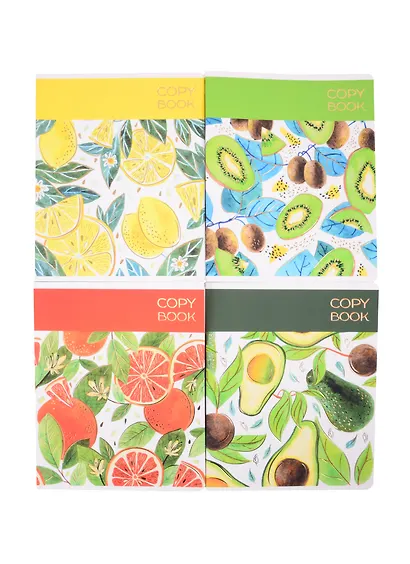 Тетрадь в клетку Феникс+, "Фрукты", 48 листов, в ассортименте - фото 3