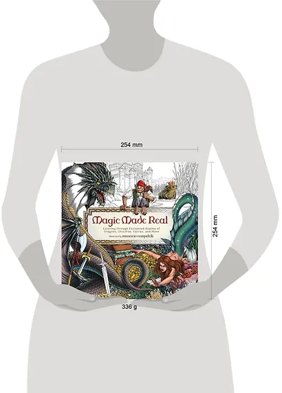 Coloring Through Enchanted Realms of Dragons, Unicorns, Fairies, and More Раскрашиваем  миры драконов, единорогов, фей / Книги на английском языке - фото 13