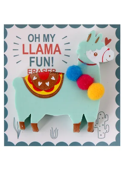 Ластик "Llama" ассорти, инд.уп. - фото 1