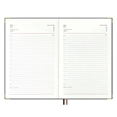 Ежедневник недатированный А5 160 листов "Шеврет глосс" коричневый, мягкий переплёт, искусственная кожа - фото 11