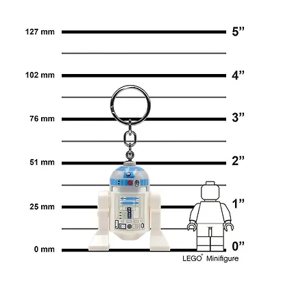LGL-KE21H Брелок-фонарик для ключей LEGO Star Wars - R2-D2, возраст 6+ - фото 5