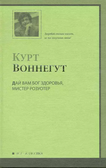 Дай Вам Бог здоровья, мистер Розуотер, или Не мечите бисера перед свиньями : роман - фото 1