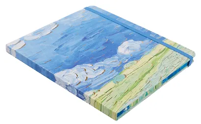 Книга для записей 17*19 112л кл. "Пейзажи" 7БЦ, резинка, ассорти - фото 4