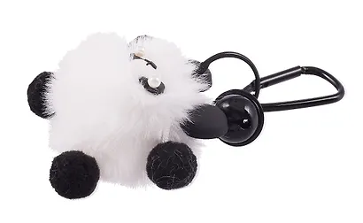 Брелок-помпон «Панда», искусственный мех, 5 см - фото 4