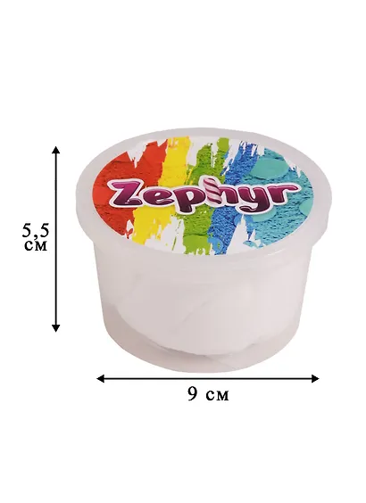 Кинетический пластилин, Zephyr, Зефир Полярный Миша белый, 150гр. - фото 2