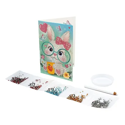 Набор для творчества ORIGAMI/Оригами Алмазные узоры. Открытка. Хорошего настроения! Крольчонок 06169 - фото 3