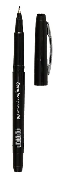 Ручка капиллярная Schiller, Optimum, черная 0,6 мм - фото 6