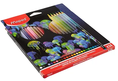 Карандаши цветные Deepsea Paradise, ударопрочные 24 цвета 2,9 мм - фото 3