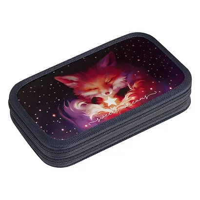 Пенал 3 отделения "The Magic Fox" 19*11 см - фото 2