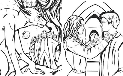 Волшебный мир Гарри Поттера. Раскраска - фото 10