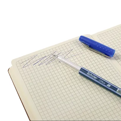 Ручки шариковые синие 12 штук "Office" 0,7 мм, Schiller - фото 6