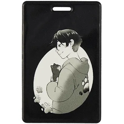 Чехол для карточек Аниме Парень с котиком (Сёнэн) - фото 1