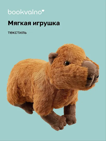 Мягкая игрушка Капибара (30х23) (12-00647-202306-36) Bookvalno - фото 1