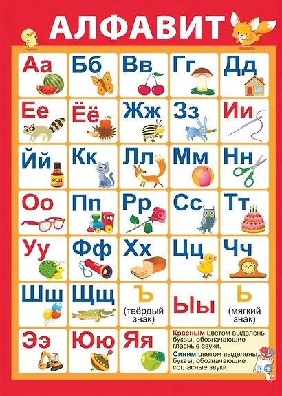 Плакат "Алфавит" (Формат А2) - фото 1