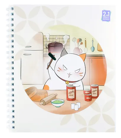 Тетрадь в клетку Listoff, "Японский котик (Эксклюзив)", 96 листов, в ассортименте - фото 3