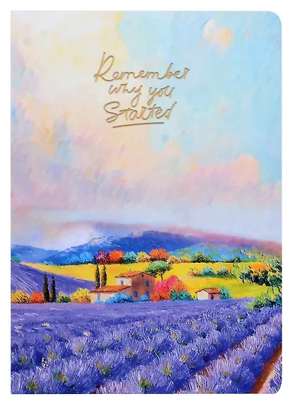 Тетрадь В5 32 листа в клетку "Пастораль", сшивка, в ассортименте - фото 3