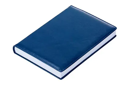 Ежедневник дат. 2026г. А5 176л "Berlin" синий, иск.кожа, тв.переплет, обл.поролон, прострочка, ляссе - фото 2