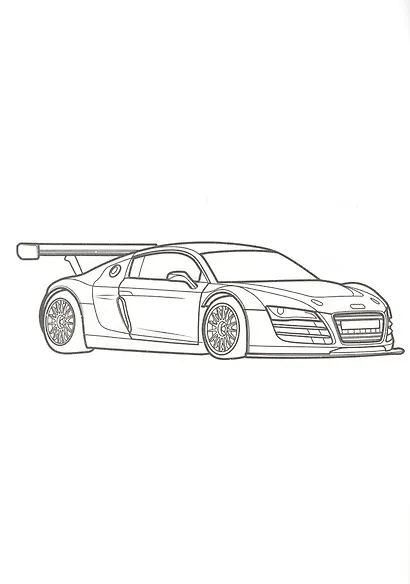 Раскраска А4 Эконом. Гоночные автомобили - фото 5
