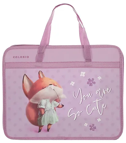 Папка для тетрадей А4 "You're very sweet" 33*26*12см, пластик, молния, ручки, дно с расширением инд.уп. - фото 4