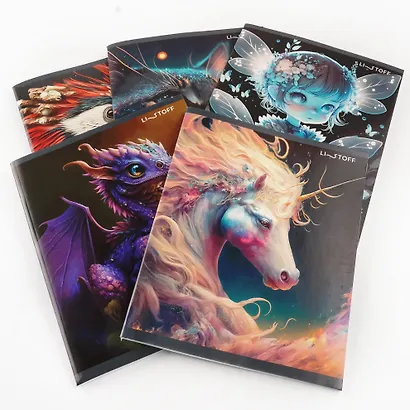 Тетрадь в клетку Listoff, "Фантастические миры", 48 листов, в ассортименте - фото 4