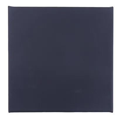 Холст на подрамнике 20*20 "Ладога" черный акриловый грунт, 380г/м2, 100% хлопок, среднее зерно - фото 3