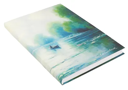 Ежедневник недатированный А5 128 листов, "Озеро кувшинок", ламинация Soft Touch - фото 2