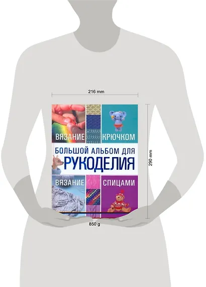 Большой альбом для рукоделия. Вязание крючком. Вязание спицами - фото 2