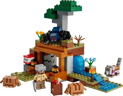 LEGO Minecraft: Экспедиция на рудник Броненосец, 247 деталей (21269) - фото 3