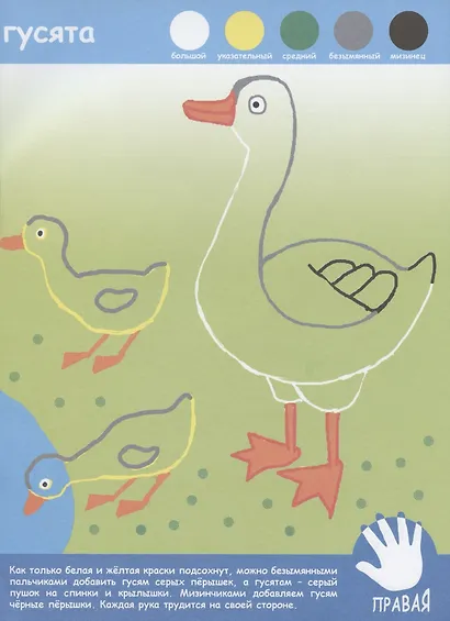 Домашние животные. Рисуем пальчиками - фото 5