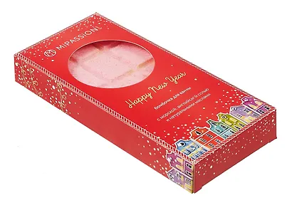 Бомбочка-шоколадка для ванны НГ Особенный момент (красный) (195 г) - фото 2