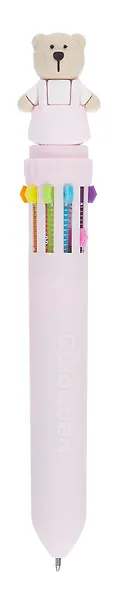 Ручка шариковая авт. 10цв "Мишка", ассорти - фото 2