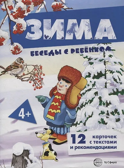 Зима. Беседы с ребенком. 12 карточек с текстами и рекомендациями - фото 2