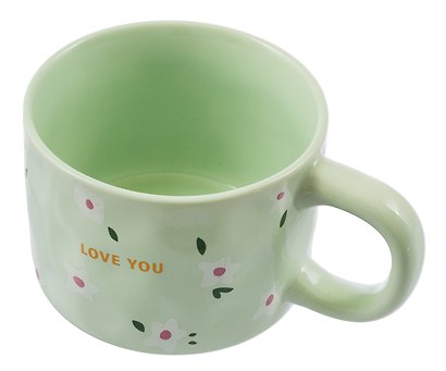 Кружка Love You Цветочки (мятная) (керамика) (330мл) (12-8109-202604_02) - фото 5