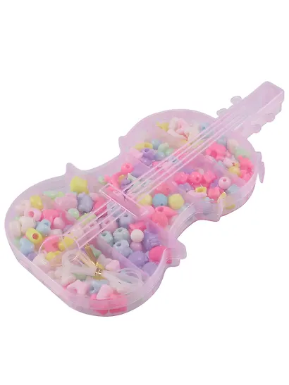 Набор бусинок Скрипка микс цветов в пластиковой коробке (110г) - фото 6