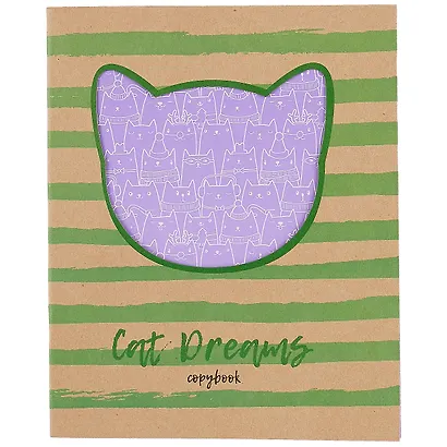 Тетрадь в клетку Unnika, "Котики", 48 листов, в ассортименте - фото 3