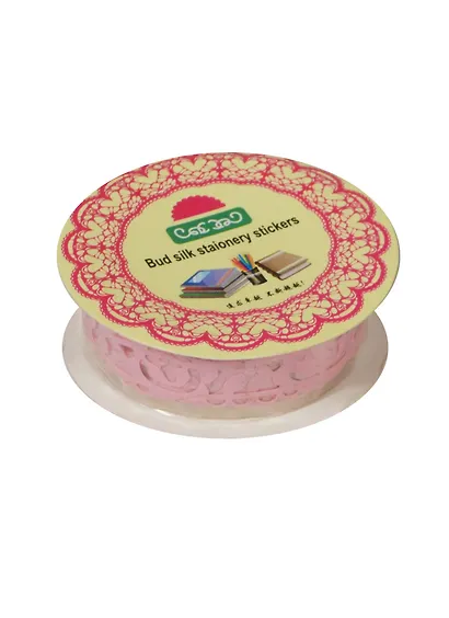 Клейкая лента ажурная Цветок розовый (11099202) (1,8см) - фото 1