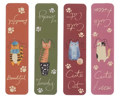 Магнитные закладки Милый котик (4 шт) - фото 2