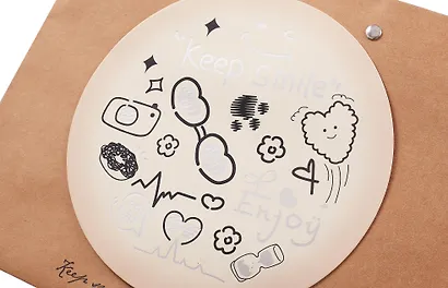 Пакет А4 24,5*19,5*9,5 "Keep smile" дет., крафт, бум.мат.ламинат - фото 2