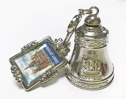 Колокольчик на холодильник Спас-на-Крови темное серебро [ВЕ1-10002] - фото 1