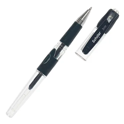 Ручки гелевые синие 12 штук "Solo" 0,7 мм, Schiller - фото 8