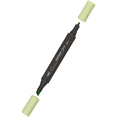 Маркер художественный "Сонет" фисташковый, двухсторон., тонк. и широк.долото, Сонет - фото 2