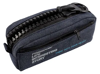 Пенал с большой молнией "Классика" 2 отделения, в ассортименте - фото 6