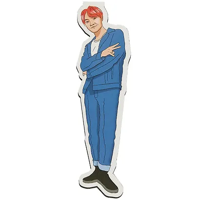 Фигурная магнитная закладка. BTS. J-hope - фото 2