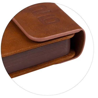 Ежедневник дат. 2026г. А5 176л "Тиволи глосс" коричневый, кожзам, тв.переплет, блинт.тиснение, офсет, справ.мат-лы, закругл.углы, 2 ляссе, инд.уп - фото 14