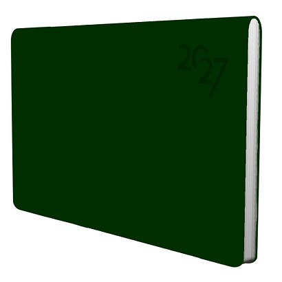 Планинг дат. 2027г. 64л "Soft Touch" зеленая тайга, иск.кожа, интегр.переплет, тонир.блок, скругл.углы, ляссе, инд.уп - фото 1
