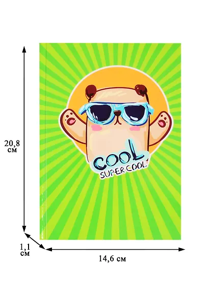 Книга для записей А5 100л "Super Cool 4" 7БЦ, глянц.ламинация, дизайнерск.блок - фото 5