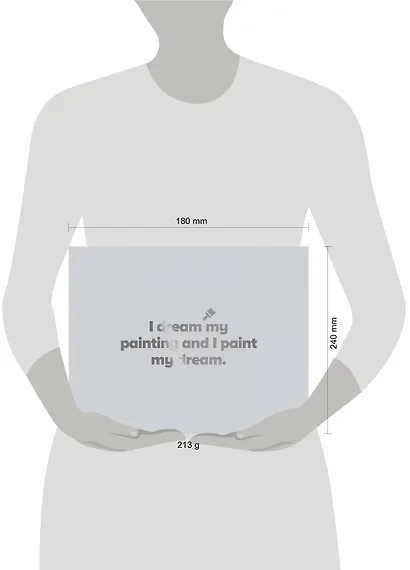 Скетчбук, 20 листов, серый - фото 3