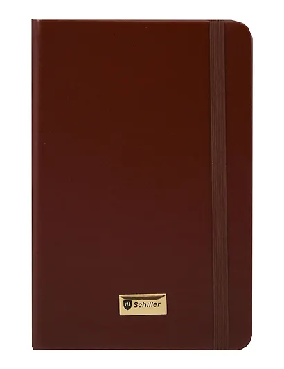 Записная книжка А6- 70 листов в клетку "Universal" коричневая, Schiller - фото 4